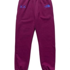 The North Face x KAWS Purple Sweatpants Joggers NWT XS